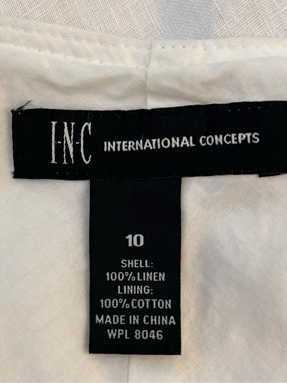 INC International Concepts 100% Linen High-Low Flowing Skirt - Picture 3 of 7